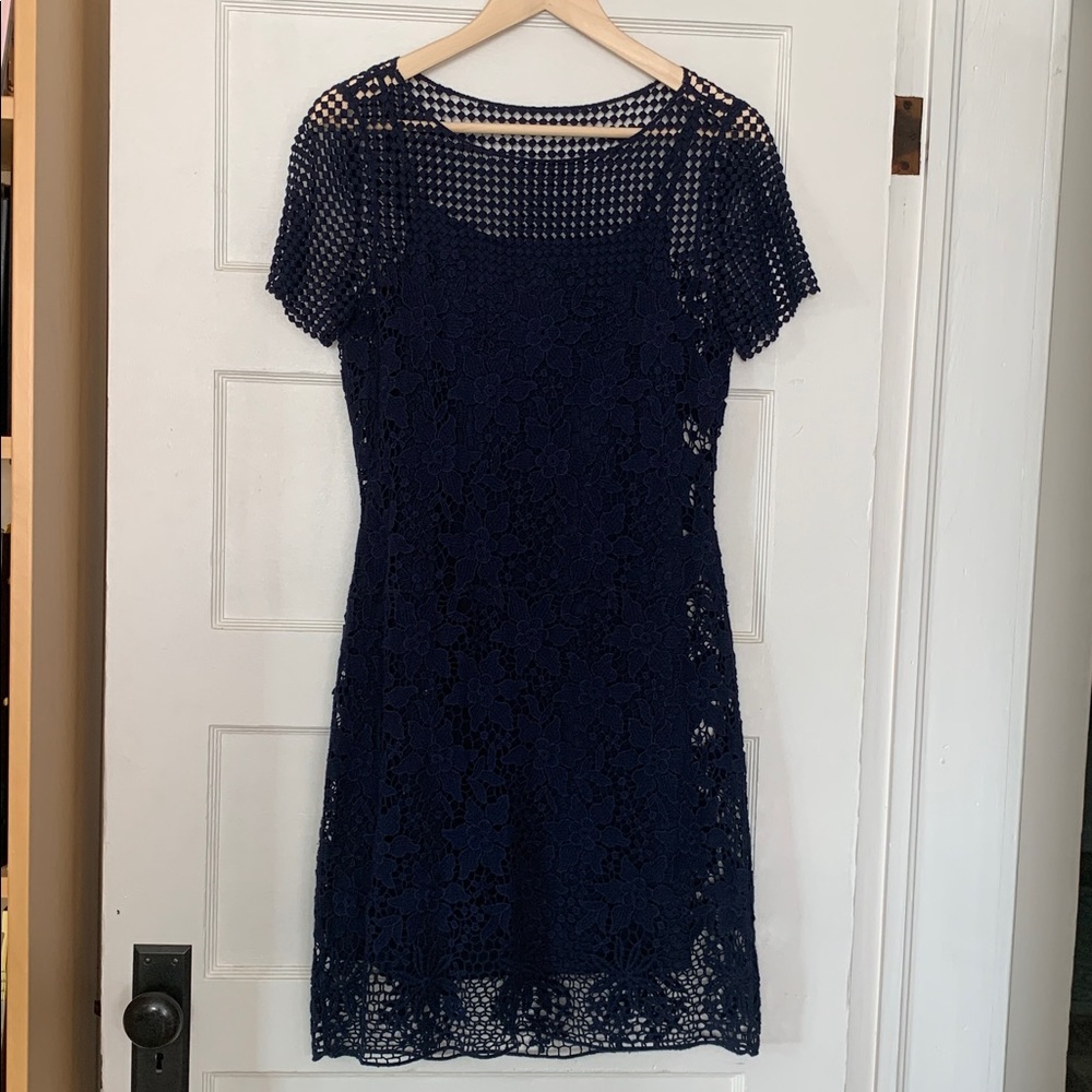 Ralph Lauren Navy Lace Dress
